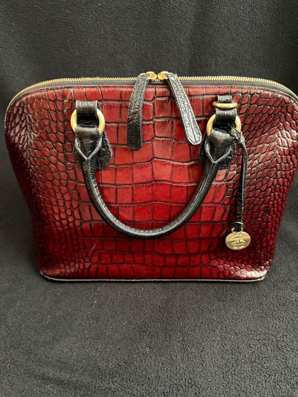Brahmin Double Zipper Satchel
